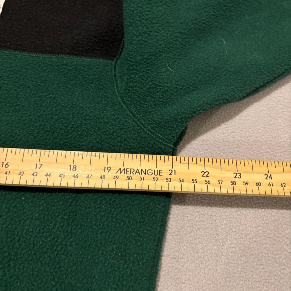 adidas Polar Fleece Jacket Size Small Green Black Hooded Full Zip Outdoor IC2340 - Picture 6 of 7